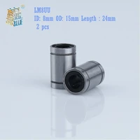 free shipping 2pcslot lm8uu linear bushing 8mm linear ball bearing linear bearing 8mm 3d printer parts lm8 cnc parts