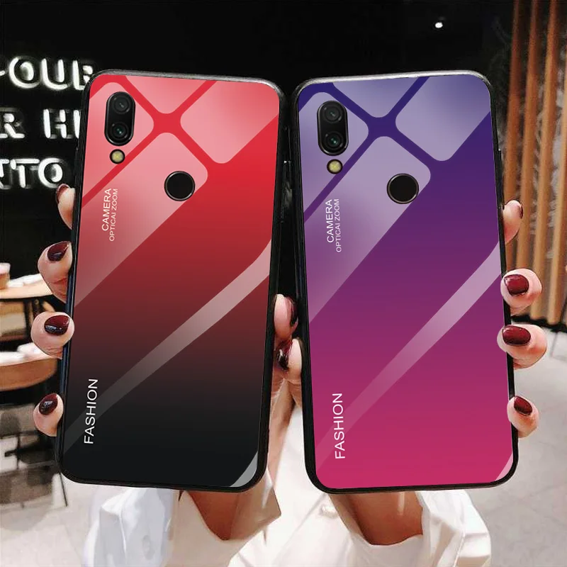 Чехол из закаленного стекла YOUVEI с градиентом для Xiaomi Redmi 7 7A Note 5A 5 Plus чехол 6 6A |