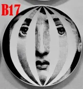 33 Fornasetti Ремесла керамические тарелки украшения дома Fornasetti тарелка фарфоровые настенные тарелки 8 дюймов - Цвет: 33