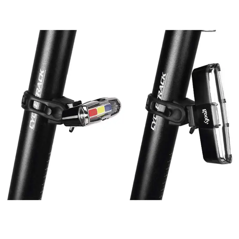USB Подседельный штырь передний задний велосипедный фонарь литиевая батарея