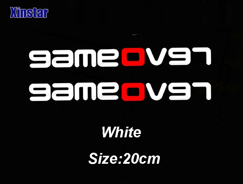 Наклейка на автомобильные окна gameover 2 шт для revo volkswagen golf 7 passat B5 B6 B7 Golf MK4 MK6 MK7 CC R20 R32