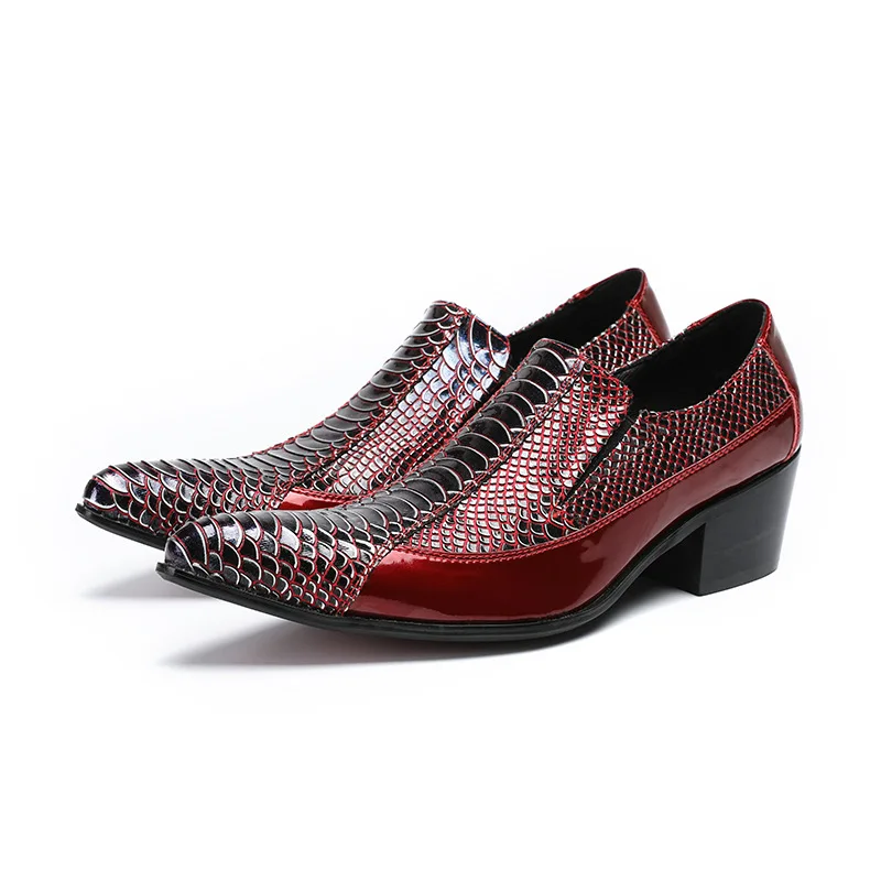 

New Red Formal Shoes Men Wedding Dress Shoes Men Oxford Pointed Shoes for Men