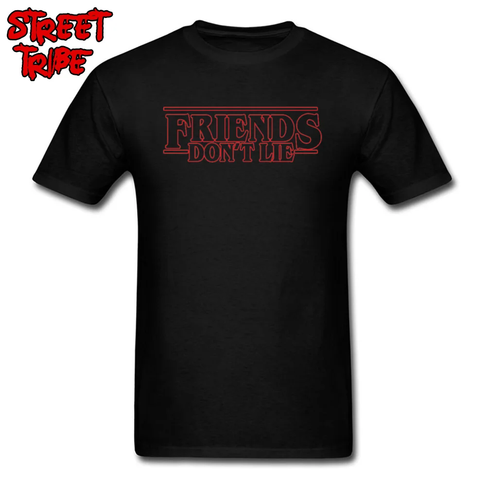 Футболка с надписью странные вещи Мужская футболка Eleven Friends Dont Lie хлопковые