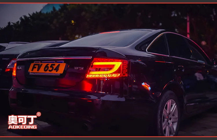АКД стайлинга автомобилей для AUDI A6 светодиодная сигнальная лампа задний фонарь Светодиодные задние фары DRL+ стоп-сигнал багажник автомобильные аксессуары