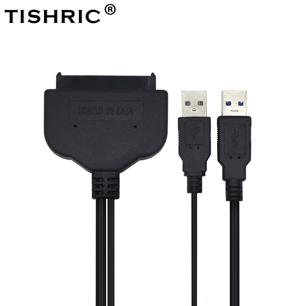 Высокоскоростной USB 3 0 к 7 15 22Pin SATA Кабель адаптер TISHRIC 2017 внешний питания для 2 5