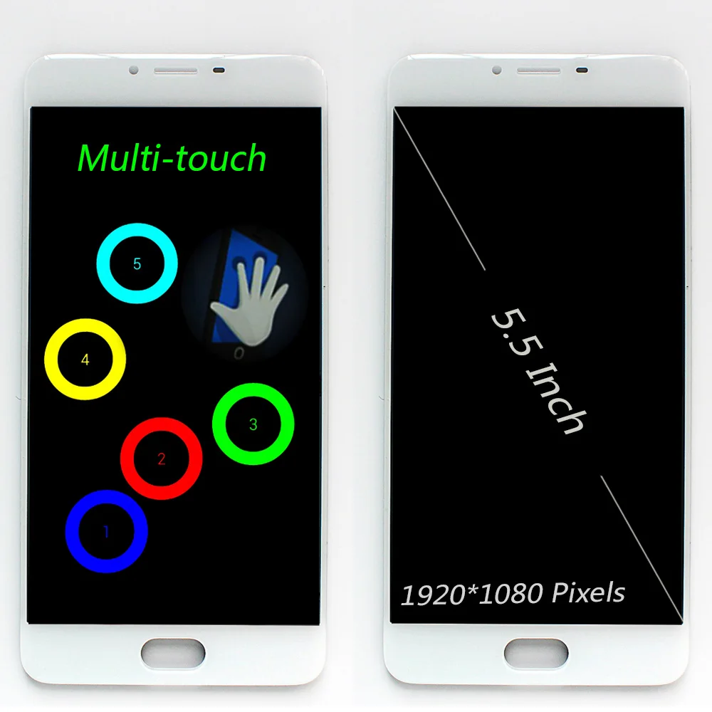 Fansu ips ЖК дисплей для Meizu U20 сенсорный экран 5 дюймов дигитайзер сборка 1920*1080 рамка с