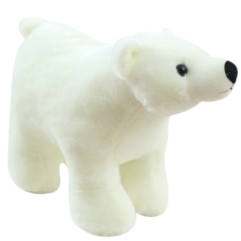 

25/35/45cm Simulation Polar Bear Plush Toy Stuffed Animal Polar Bear Toys For Children Education Home Decoration Decent Bed Toy
