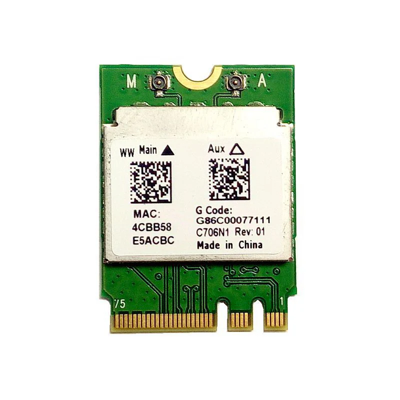 Realtek RTL8821AE RTL8821AENF 433 Мбит/с NGFF двухдиапазонный 2 4 ГГц + 5G 802.11a/b/G/n/ac Bluetooth 0 Combo M.2