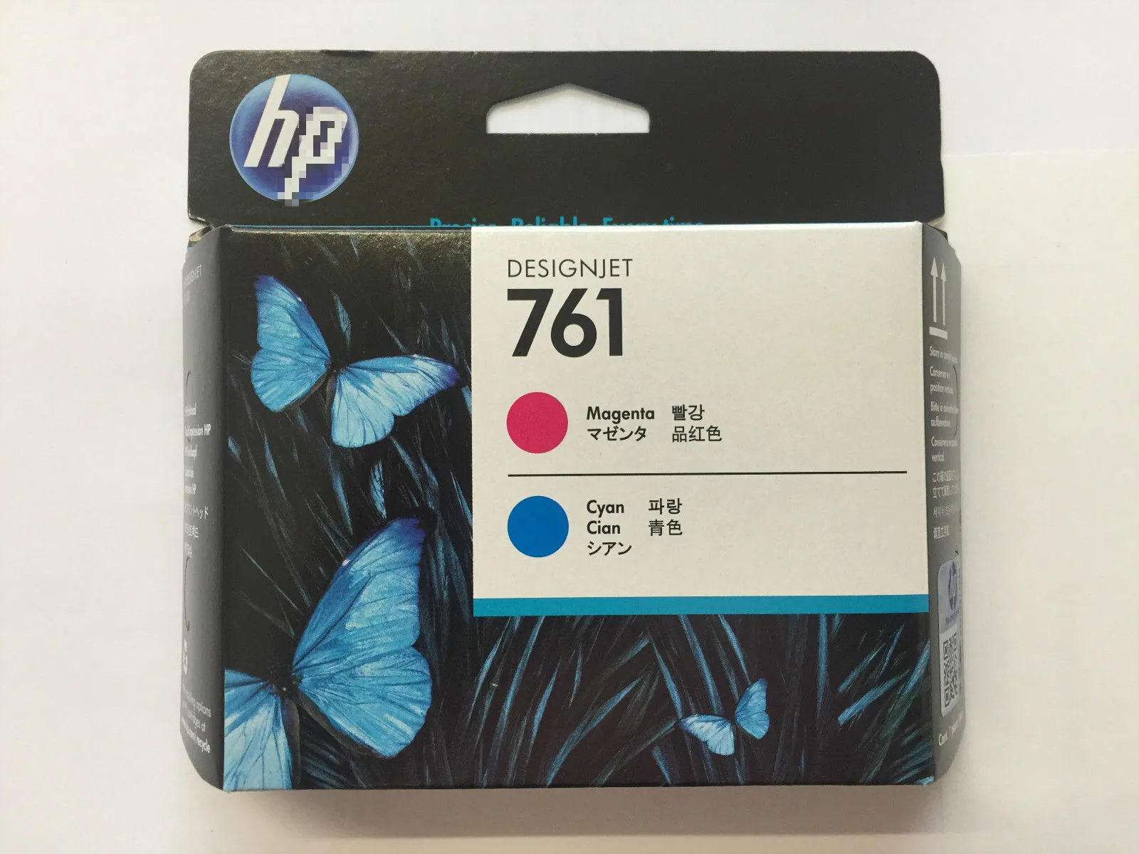 Подлинная Печатающая головка для HP 761 пурпурный/голубой печатающая DesignJet CH646A