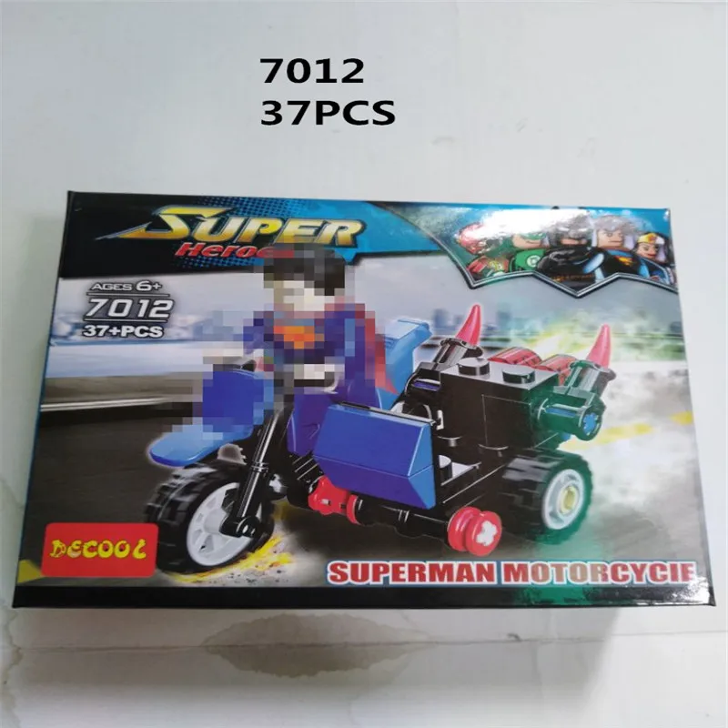 Decool 7008-7013 Marvel Super Hero гражданская война мотоциклы строительные блоки кирпичи