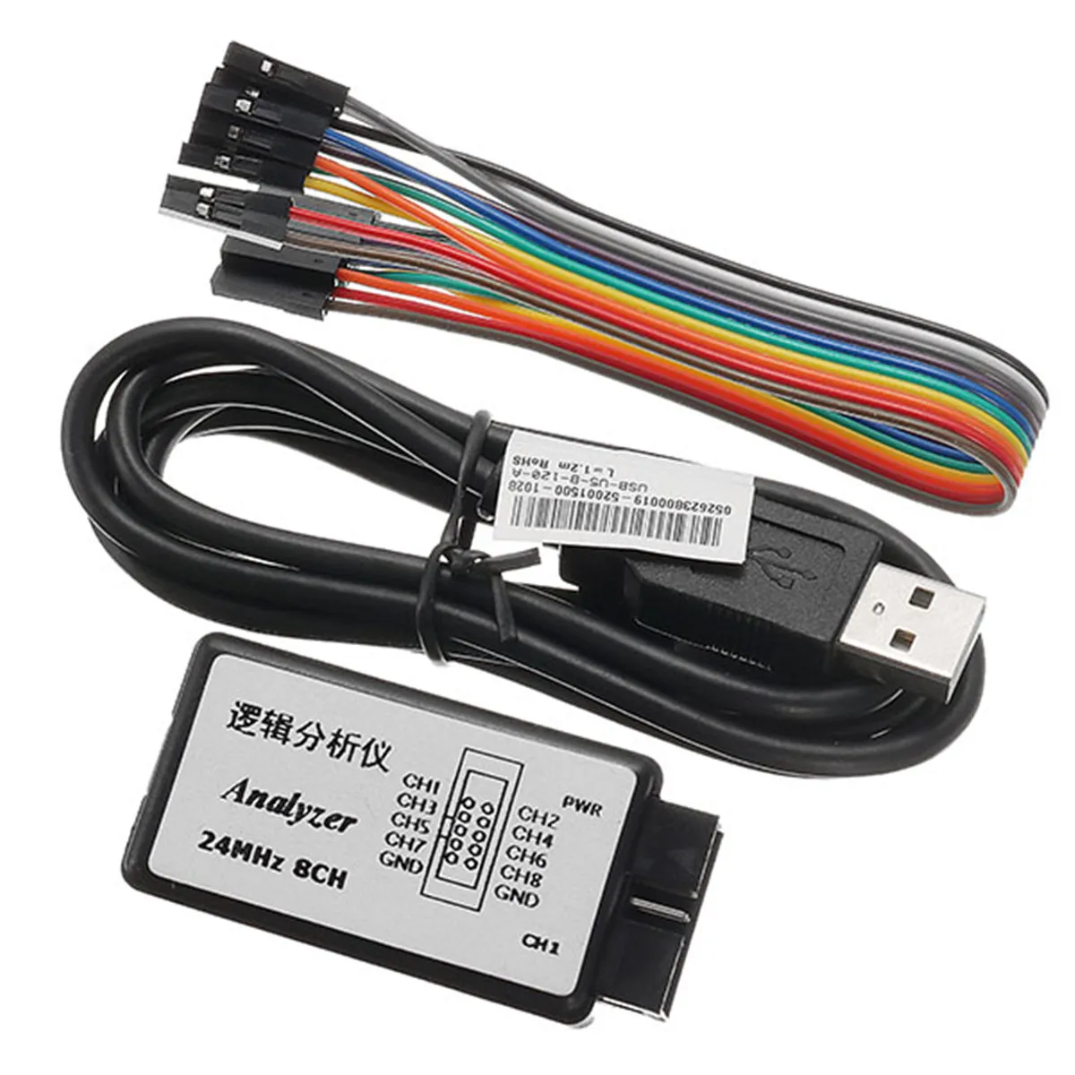 USB логический анализатор 24 МГц 8 каналов|Осциллографы| |