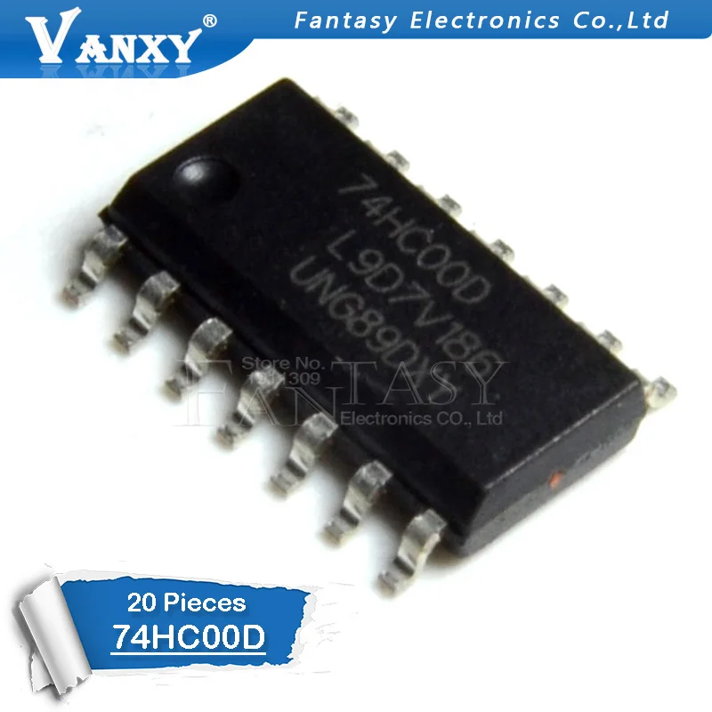 Новый и оригинальный чип 74HC00D SOP14 74HC00 SOP SN74HC00DR 14 SN74HC00 SMD 20 шт.|smd ic|ic smdic 2 |