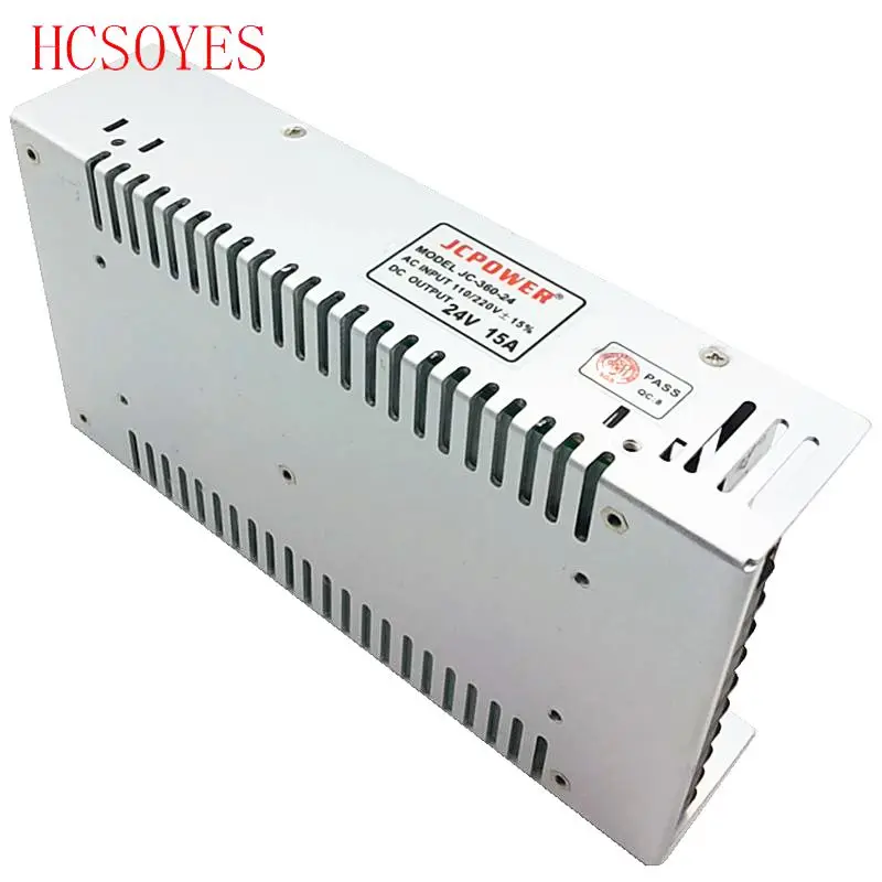 

led drive DC 24V 15A 360W DC Regulated Switching Power Supply 110-220V for 3528 led strip or led module