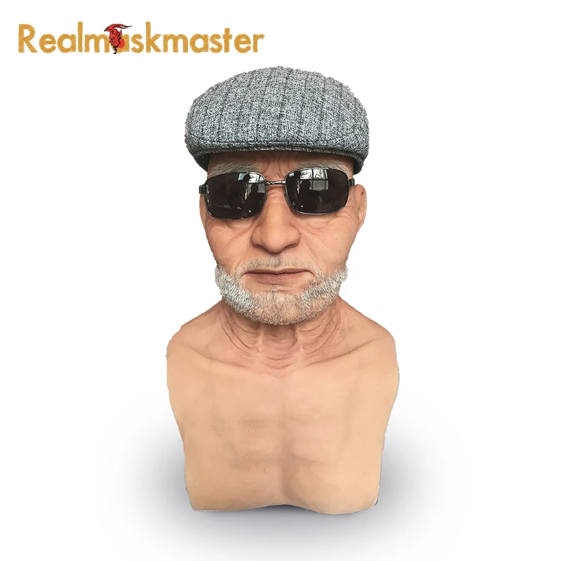 Realmaskmaster вечерние принадлежности силикон для взрослых маска лица пожилых людей