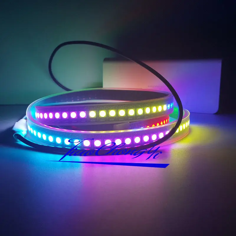 DC5V 1 м WS2812B 144 светодиодный ленточный светильник RGB индивидуально адресуемое
