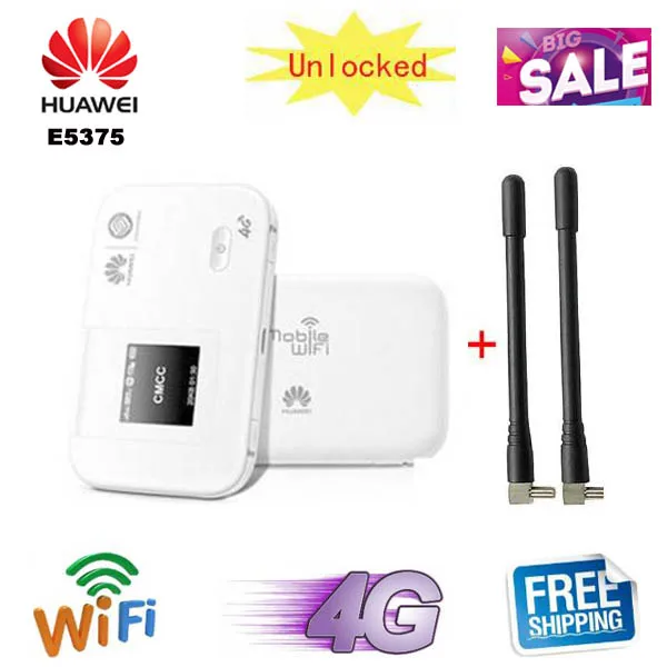 Оригинальная разблокированная Мобильная точка доступа Huawei E5375 4G LTE Wifi роутер 150