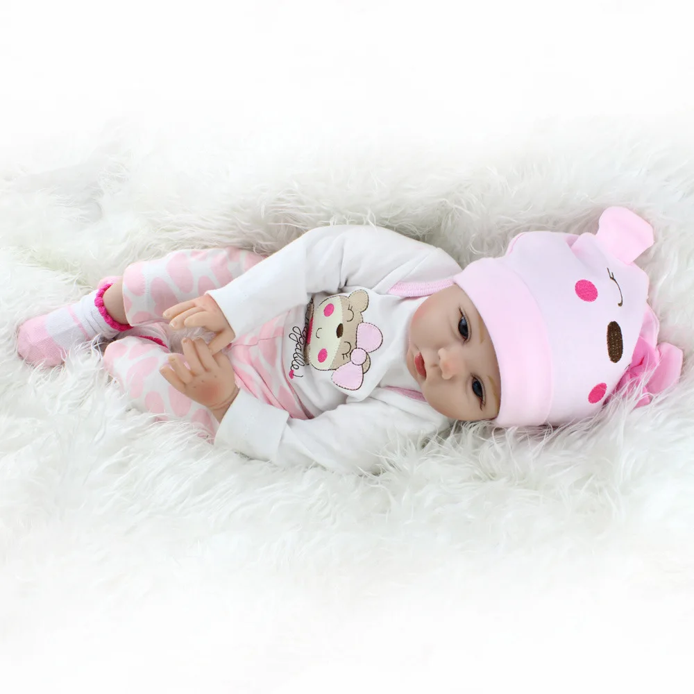 Bebe Reborn 55 см мягкие силиконовые куклы Reborn Baby, реалистичные мягкие тканевые тела для новорожденных, силиконовые игрушки для детей на день рождения, лучшие подарки