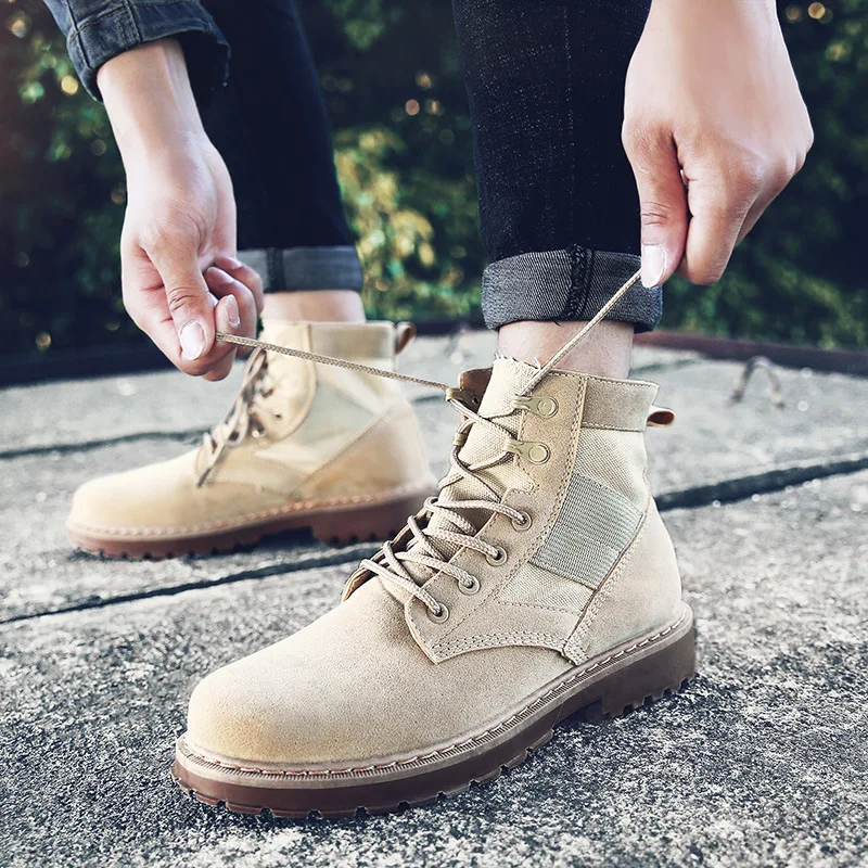 

Casual shoes Men Boots Winter men Ankle Boots Fashion Martin Boots warm men shoes Outdoor Working Boots tenis masculino adulto