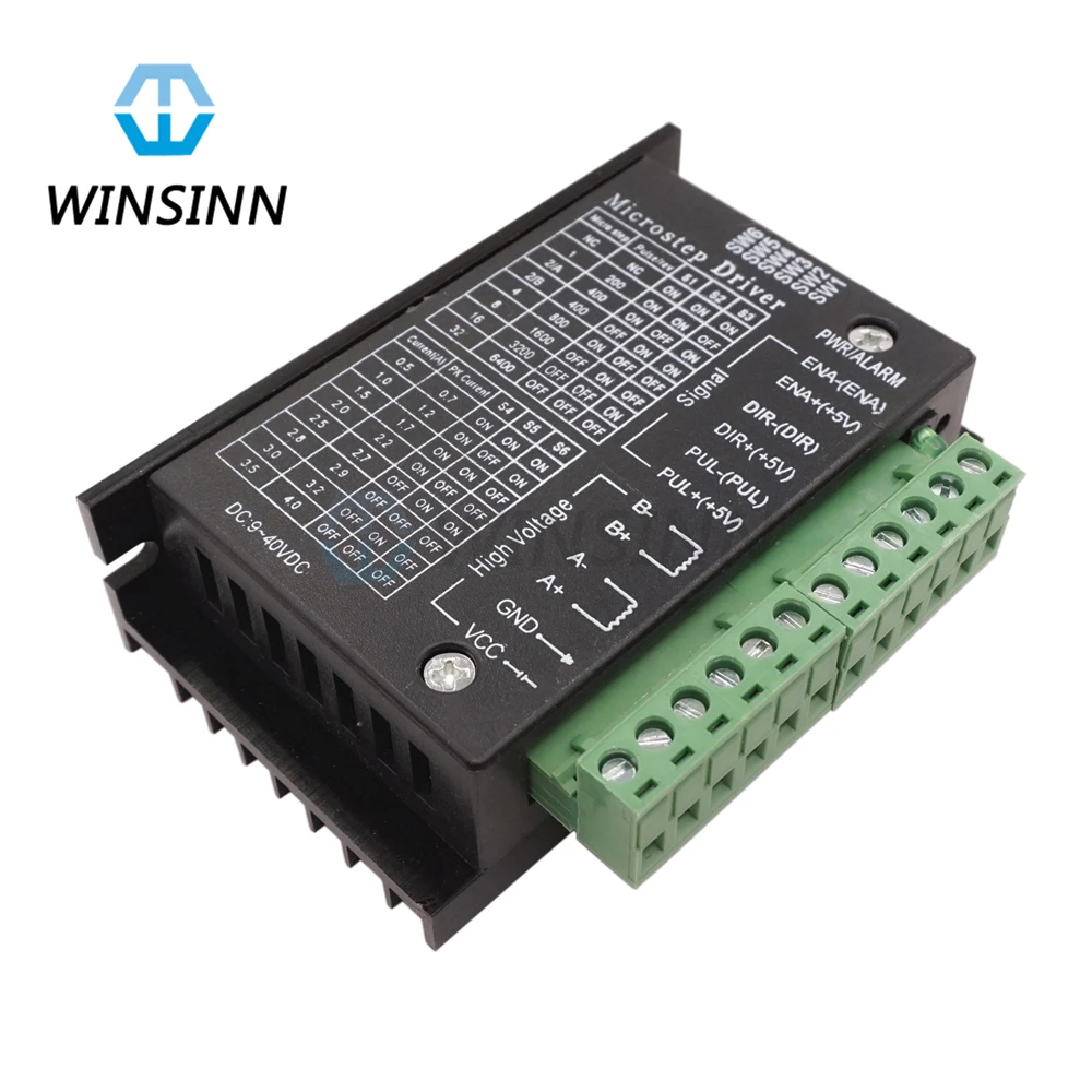 WINSINN TB6600 4A 9 42V шаговый двигатель драйвер контроллер для ЧПУ Nema 8 11 14 16 17 одноосный