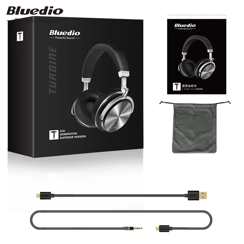 Bluedio T4S Active Шум отмена Беспроводной Bluetooth наушники беспроводные наушники с микрофоном