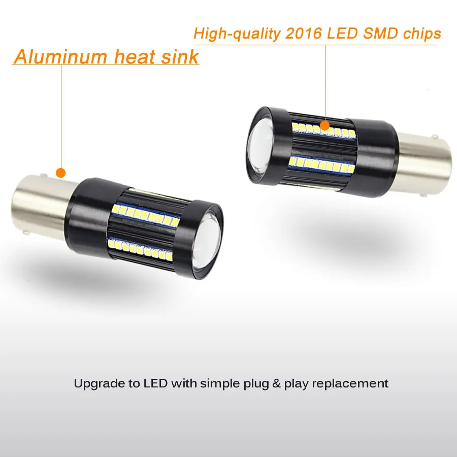 

1 Pcs 1156 1157 7440 7443 LED Car Lights 66 2016 SMD High-Power Turn Signal Brake Bulb Stop Tail Parking Backup Lamps White 12V