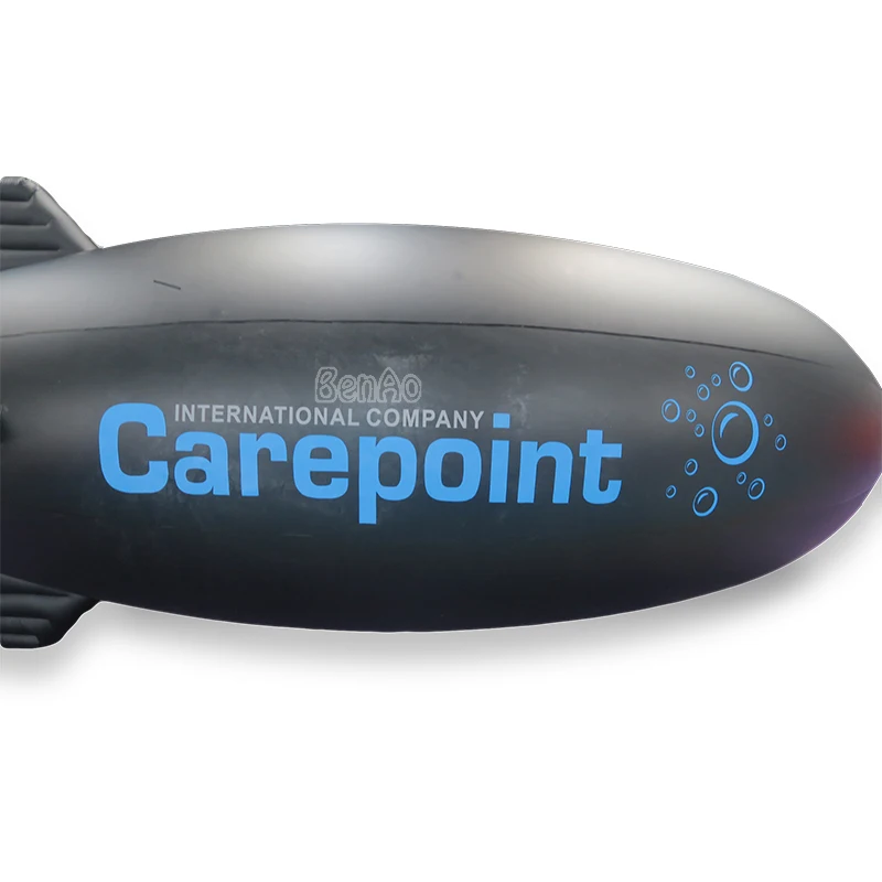 20 футов/6 м Benao AO761 Размер под заказ/логотип/черный Гелиевый шар Zeppelin/26 футов 8 0 18 мм