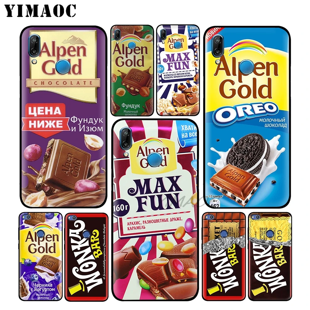 Alpen с изображением шоколада wonka бар мягкий чехол для huawei Honor Коврики 20 9X Примечание
