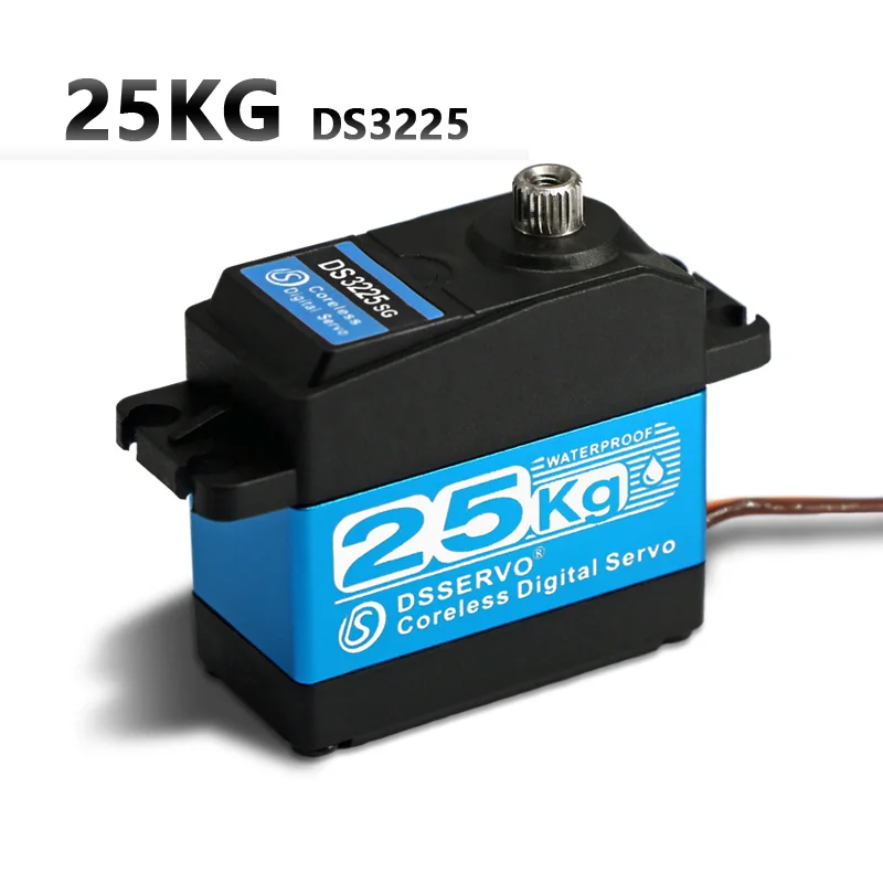 Servo Digital sin n&uacute;cleo HV, engranaje de acero inoxidable de alta velocidad, resistente al agua, 25KG/.07S para coches RC a escala 1/8 1/10 + env&iacute;o gratis, 1 unidad-2