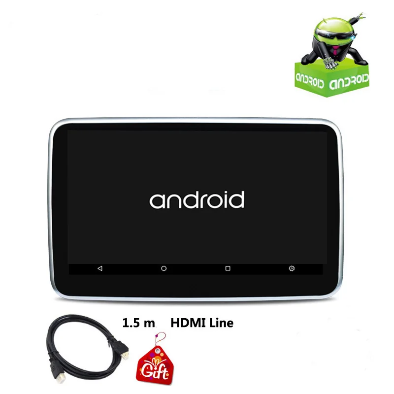 1 monitor only 10,1 дюймов Android 6,0 Автомобильный подголовник Mp5 монитор с сенсорным экраном HD 1080P видео wifi/USB/SD/HDMI/Bluetooth/fm-передатчик - Цвет: 1 monitor only