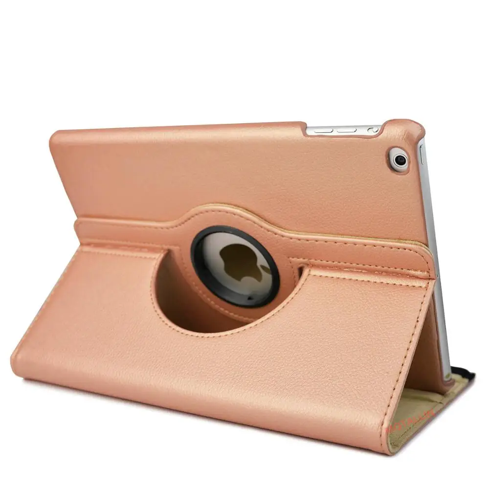 Rose gold-LZW568 Горячая, крокодиловый узор/виноград шаблон PU кожа 360 Вращающийся чехол для Apple iPad Air/Air 2, для нового iPad 9,7 9,7" - Цвет: Rose gold-LZW568