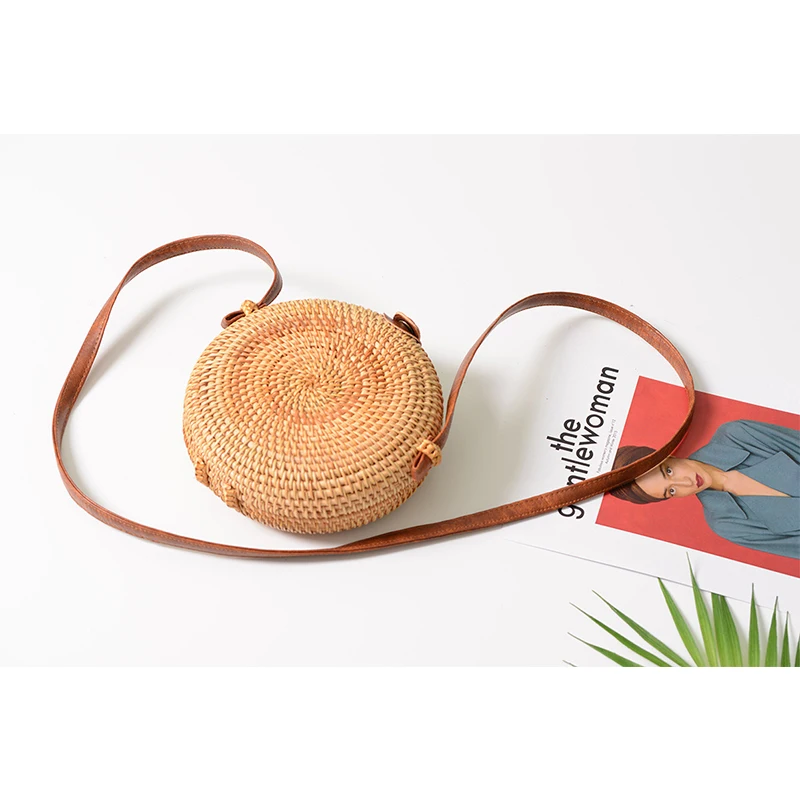 M R.L круглые соломенные сумки женская летняя сумка из ротанга ручная работа