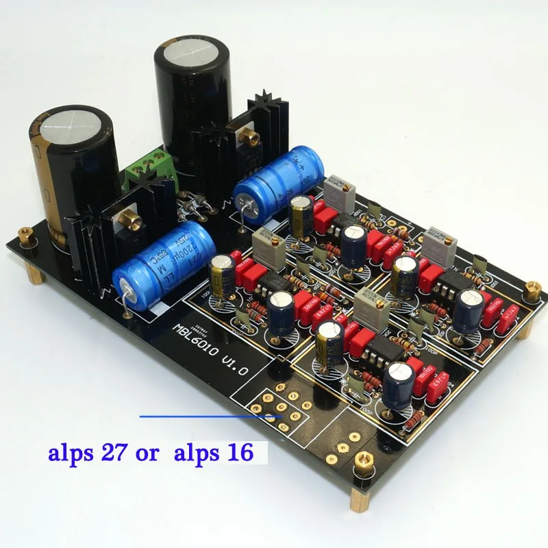 Hi-Fi предусилитель JRC5534 op amp высокого класса по индивидуальному заказу MBL6010D Black Gold Edition высокоуровневые аудио комплекты предусилителей