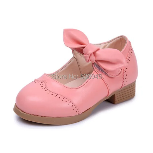 Brand !Children's Leather shoes Bow Clogs for Girls USsize8.5-11 Candy color Single Shoes Sandals EU 25-28 Wholesale 60626-3 |