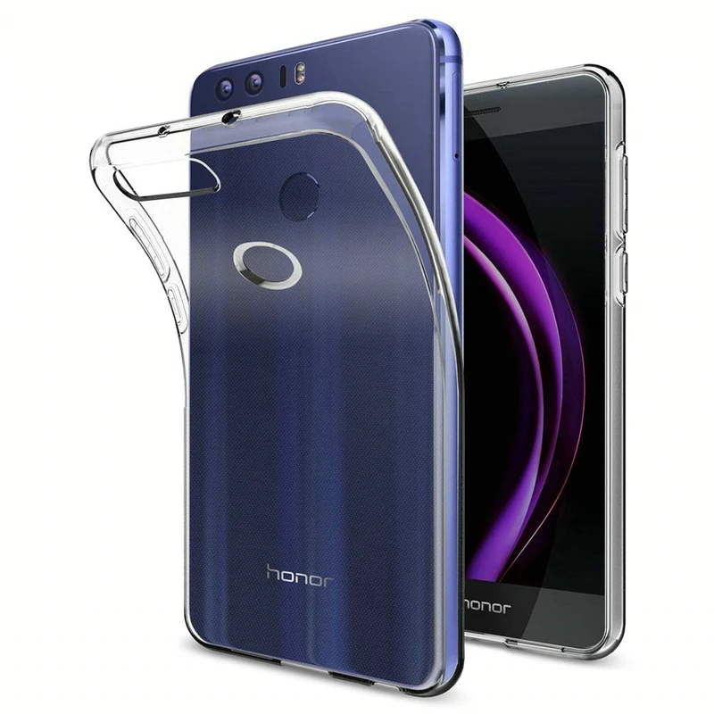 Чехол для huawei Honor 8 TPU Силиконовый прочный прозрачный мягкий чехол для huawei Honor 8 защитный чехол на заднюю панель телефона