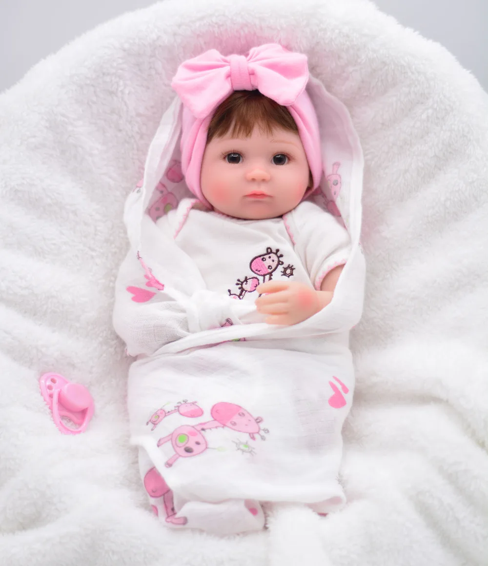 16 дюймов reborn Baby Doll кукла принцесса для девочек мягкое тело силикон девочки