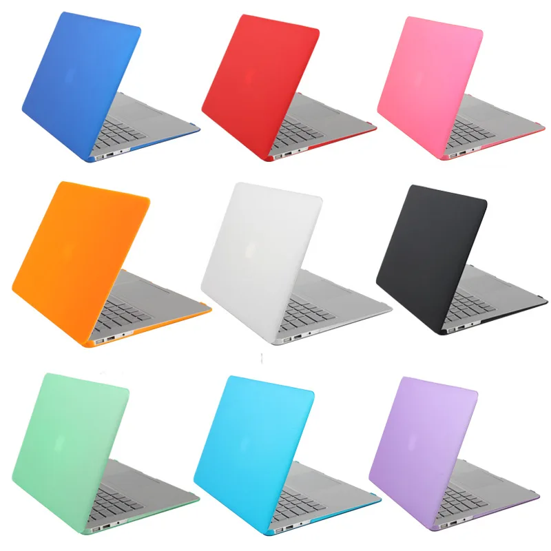 Матовая твердая прорезиненная оболочка для ноутбука + клавиатура пленка Macbook Pro 13