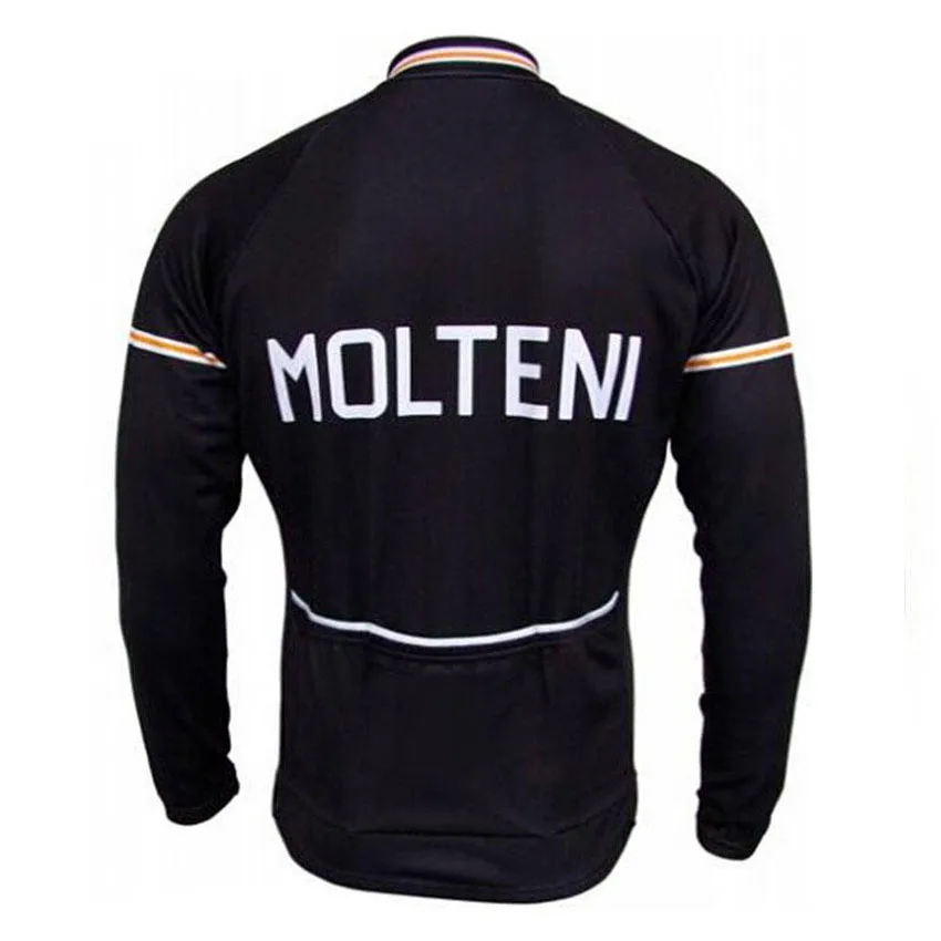 MOLTENI майки для велоспорта мужчин с длинным рукавом Джерси pro team тонкая ретро
