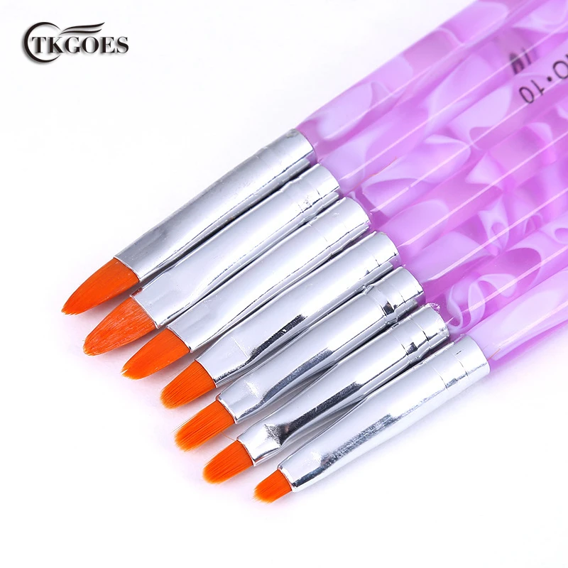TKGOES 7 шт. в 1 новая акриловая Фотографическая ручка для рисования|painting brush pen|nail art