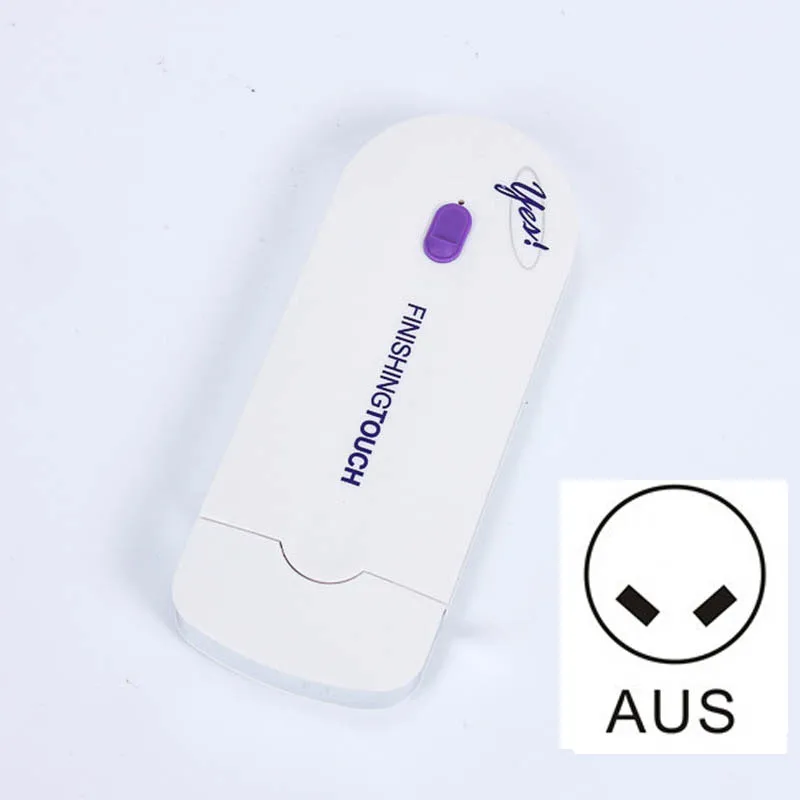 White AUS Plug 2 в 1 Электрический эпилятор женский эпилятор безболезненный женский эпилятор бритва мгновенный и безболезненный датчик света USB перезарядка - Цвет: White AUS Plug