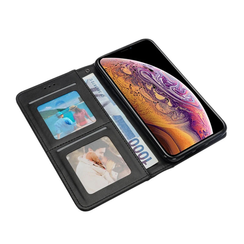 Модный чехол для iPhone Xs Max XR X 6 6s 7 8 Plus из искусственной кожи с откидной подставкой