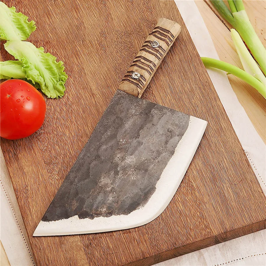 

High Quality Stainless Steel Knife Heavy Duty Meat Bone Chinese Cleaver Kitchen Knife Handmade Cleaver 30DJ15