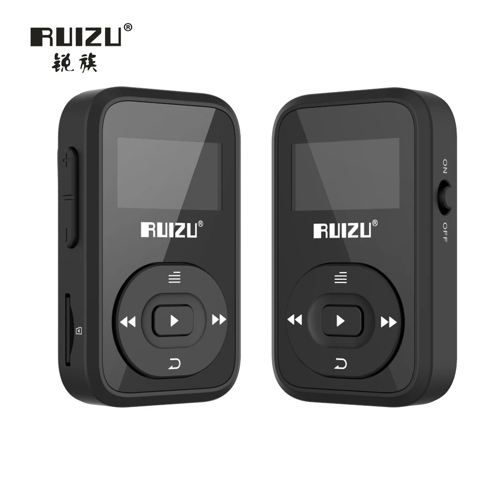 Ruizu X26 Спорт Bluetooth MP3 плеера 8 ГБ мини клип с Запись fm Радио бег Walkman (поддерживает SD