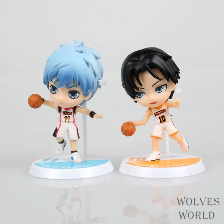 Аниме 5 шт./компл. Kuroko's Basketball Kuroko Hyuga Junpei Kagami Taiga Aomine Daiki ПВХ Фигурки игрушки куклы