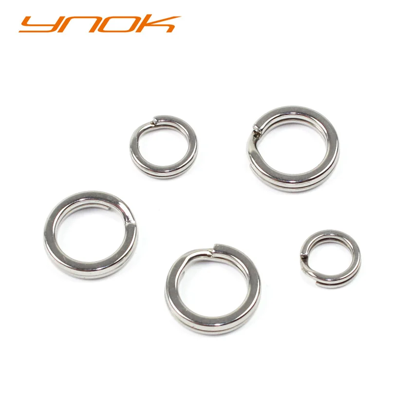 

Ocean Boat Fishing Swivel Connector Stainless Steel Squashed Split Ring Fishing Lure Accessories