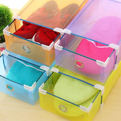 Цвет Инъекций Специальная Толстая Раскладушка Shoebox Обувь Хранения Box Сочетание
