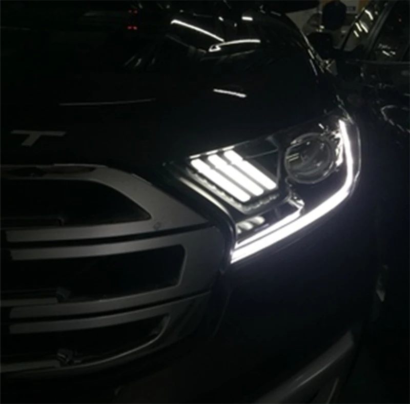 Автомобильный Стайлинг для Ford Everest Ranger фары- Динамический указатель поворота светодиодный фары DRL Hid Bi Xenon автомобильные аксессуары