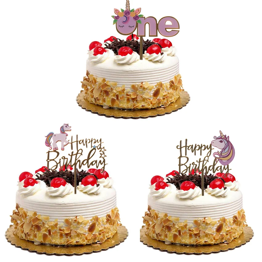 С Днем Рождения Кекс Topper для детей первый детский душ инструменты украшения