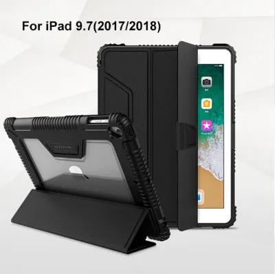 For iPad 9.7 NILLKIN для iPad Pro 11 Чехол для iPad Pro 12,9 Funda искусственная кожа+ поликарбонат для iPad 9,7 чехол умный флип чехол противоударный жесткий - Цвет: For iPad 9.7