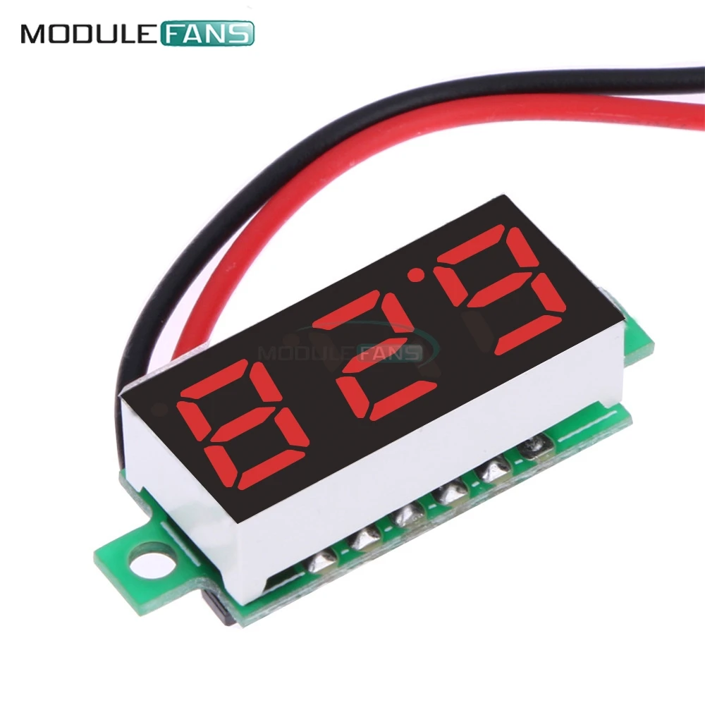 

RED 0.28" 0.28 inch Super Mini Digital LED Car Voltmeter Voltage Volt Panel Meter Battery Monitor Module Board DC 3.5v-30V