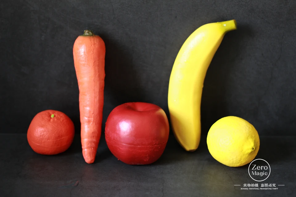 Искусственный банан из каучука/яблока/лимона/апельсина/моркови волшебные трюки